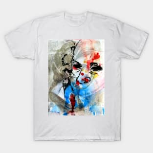 Abstract Ink Painting Portrait T-Shirt